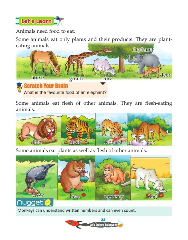 Page 22 - Science (Lets Explore Science) Primer Page 22 - Science (Lets Explore Science) Primer